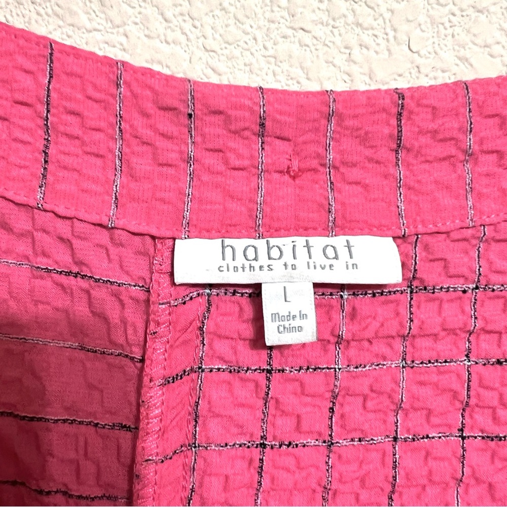 Habitat Pink Textured Boxy Boatneck Blouse - Picture 7 of 9